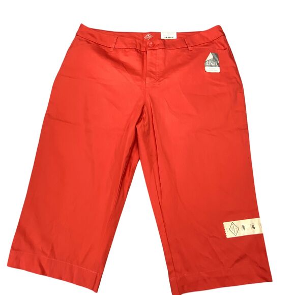 St Johns Bay Women 18P Secretly Slender Mid- Rise Capri Bright Cayene $36 - Picture 4 of 14